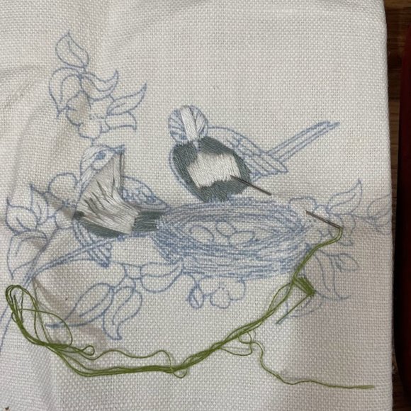 Lot of 2 Cathy Needlecraft Vintage Bird Patterns Robin Sparrow and Blossoms - Picture 4 of 5